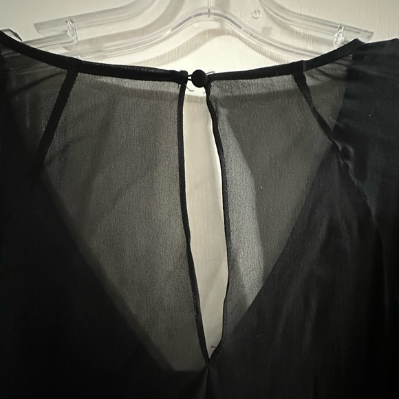 Evernew - Balloon Sleeve Dress with hi-low Skirt - Picture 6 of 7